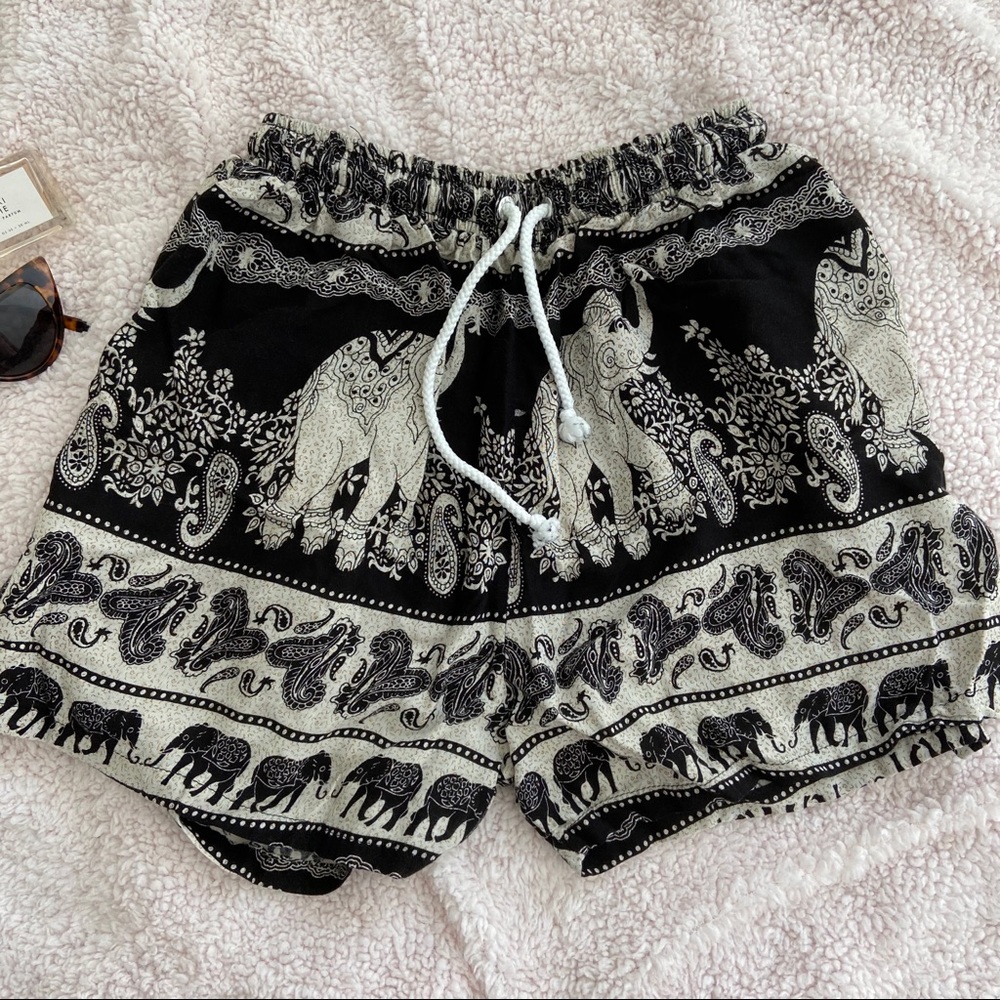 Elephant Drawstring Shorts - Picture 2 of 6